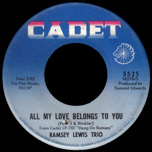 Cadet #5525 record label, Ramsey lewis Trio