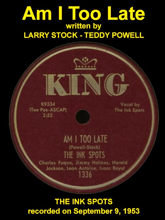 King 1336 record label with additional information