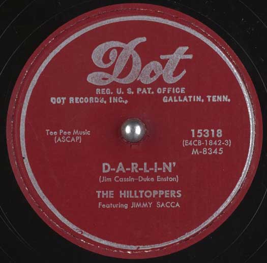 Dot 15318 record label, The Hilltoppers