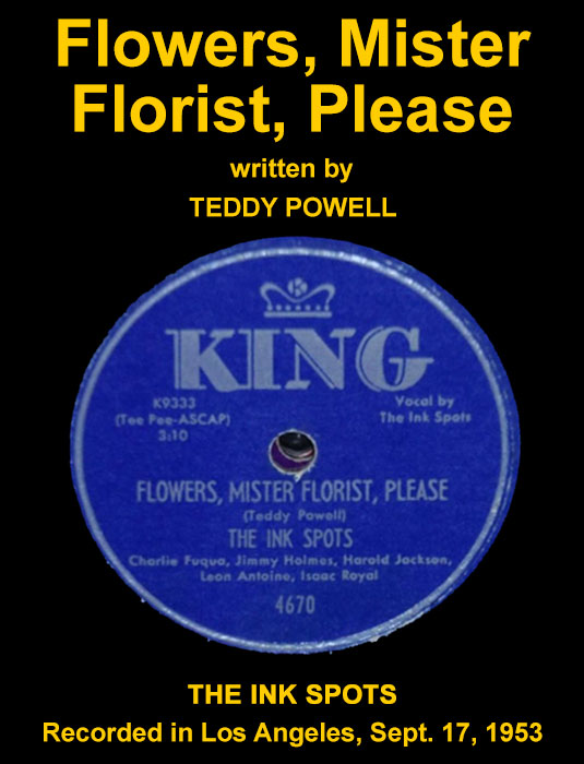 Flowers, Mr. Florist, Please-King record label