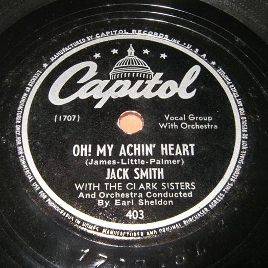 Capitol 403 record label,Jack Smith