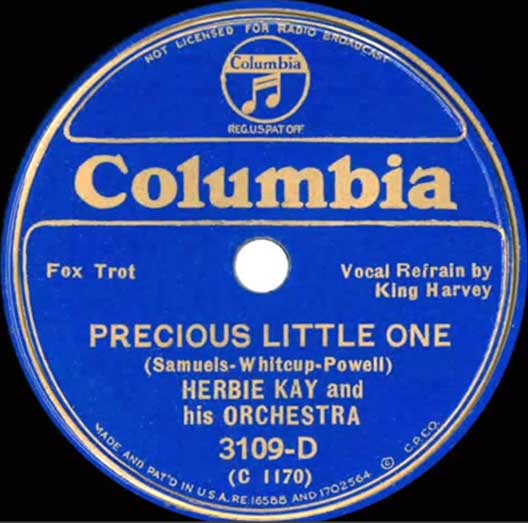 Precious Little One Herbie Kay Orchestra King Harvey vocals