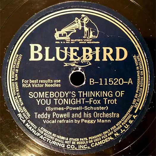 Bluebird B-11520-A record label, Teddy Powell
