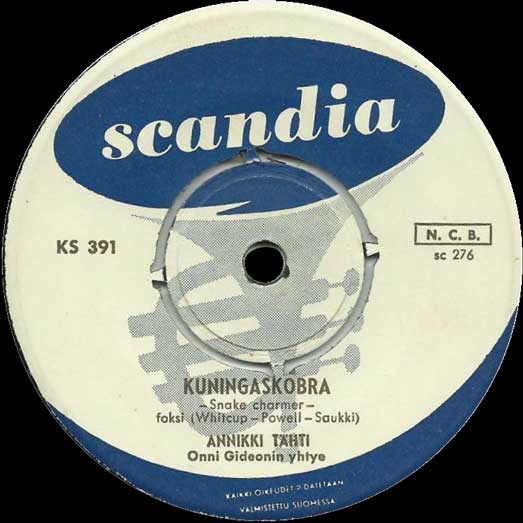 scandia KS 391 record label, Annikki Tähti