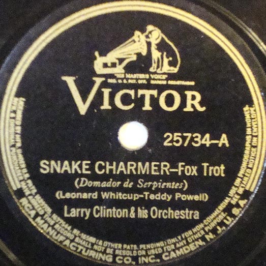 Victor 25734-A record label, Larry Clinton Orch