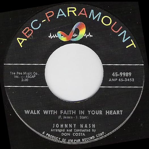 ABC-Paramount 45-9989 record label, Johnny Nash