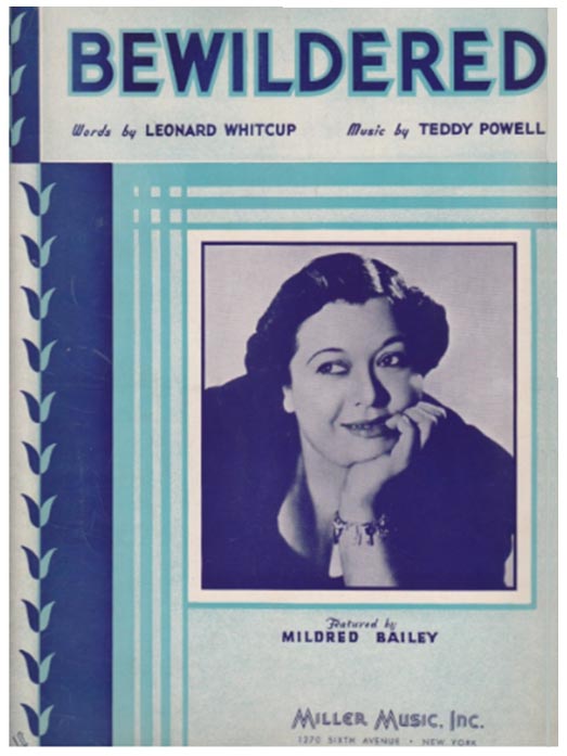 Sheetmusic w/ photo of Mildred Bailey