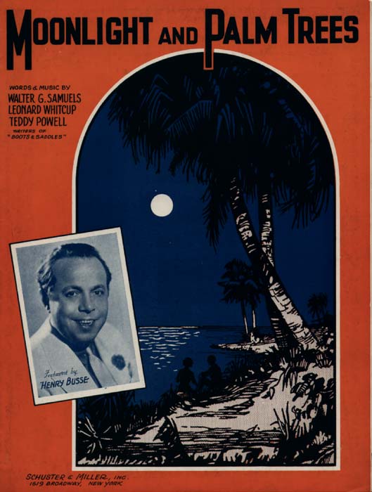 Moonlight and PalmTrees-Sheetmusic with Henry Busse