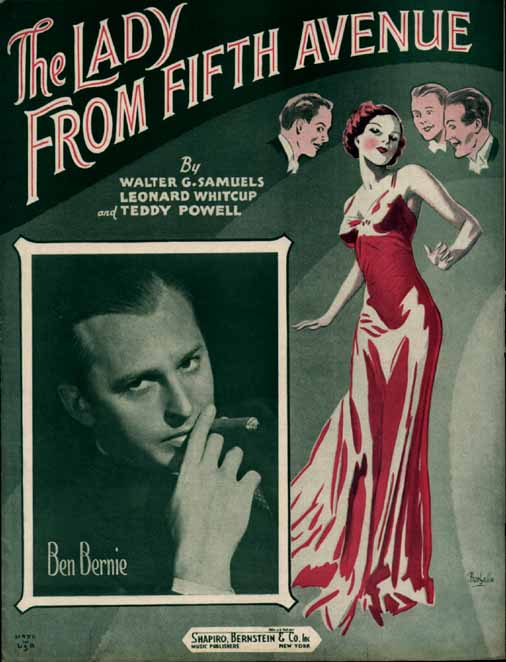 The Lady from 5th Avenue-Sheetmusic w/photo of Ben Bernie