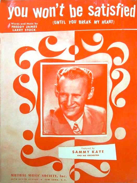 Sheetmusic cover with Sammy Kaye