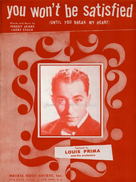 Sheetmusic w/Louis Prima