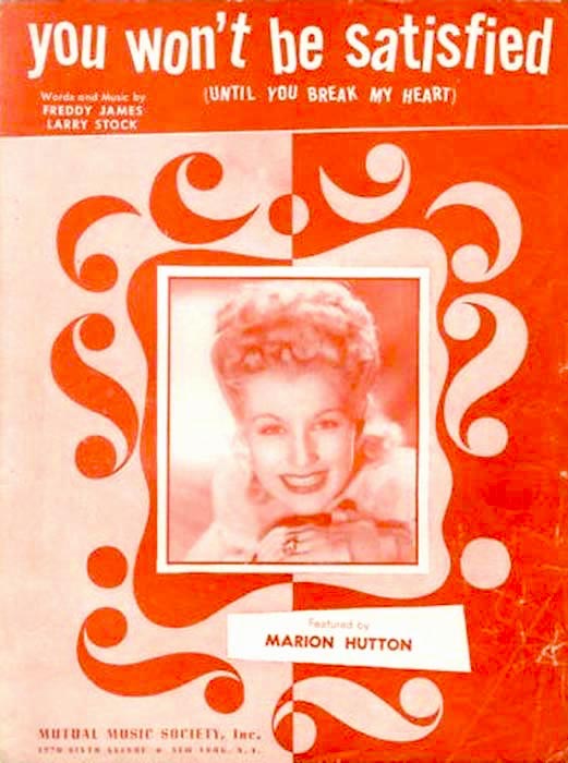 Sheetmusic w/Marion Hutton